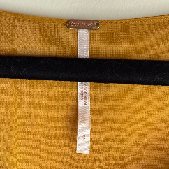 FREE PEOPLE Morning Light Boho Floral Satin Longsleeve Fit and Flare Mini Dress - Picture 8 of 12